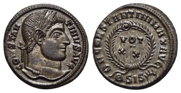 Münze-römische-Kaiserzeit-Constantinus-I-Centenionalis-321-324-Siscia-VIA12893