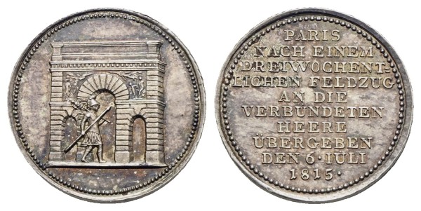 Miniaturmedaille-Frankreich-Napoleon-Paris-Arc-de-Triomphe-VIA11912