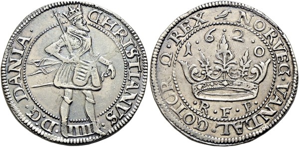 Münze-Dänemark-Christian-IV-Krona-VIA11486