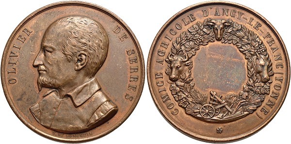 Münze-Frankreich-Napoleon-III-Medaille-oJ-Olivier-Serres-VIA12323