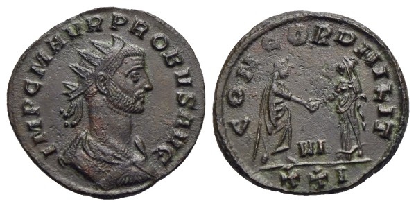Münze-römische-Kaiserzeit-Probus-Antoninian-280-Siscia-VIA12889