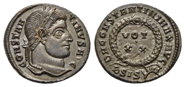 Münze-römische-Kaiserzeit-Constantinus-I-Centenionalis-321-324-Siscia-VIA12895