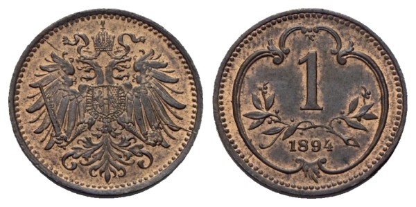 Münze-Kaiserreich-Österreich-Franz-Joseph-I-Heller-1894-Wien-VIA12952