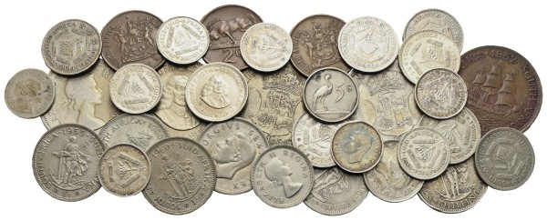 Münze-Südafrika-Lots-2-1/2-Shillings-1956-2-Cents-1972-VIA12059
