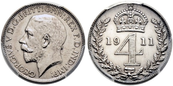 Münze-Großbritannien-Georg-V-4-Pence-1911-London-VIA12630