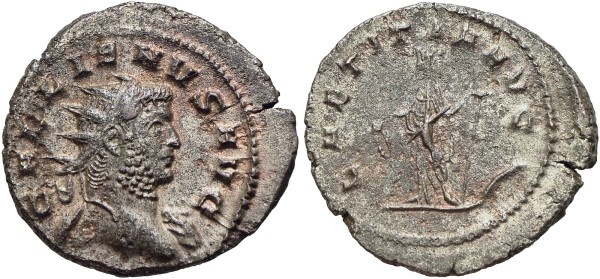 Münze-Antike-Rom-Gallienus-Mediolanum-Laeticia-RIC-VIA11709