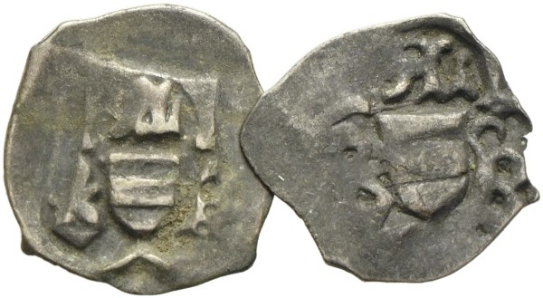 Münze-Mittelalter-Österreich-Albrecht-III-Pfennige-Lot-VIA11518