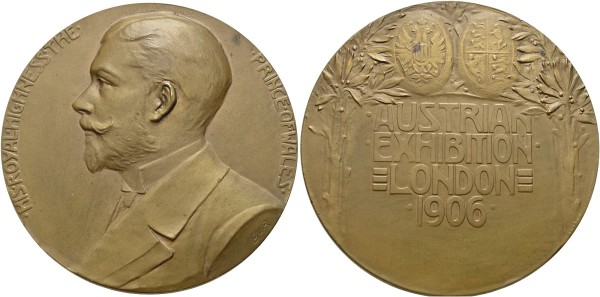 Münze-Großbritannien-Edward-VII-Medaille-1906-Österreichische-Ausstellung-London-VIA11983