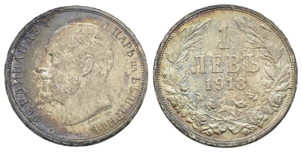 Münze-Bulgarien-Ferdinand-I-1-Lew-1913-VIA11987