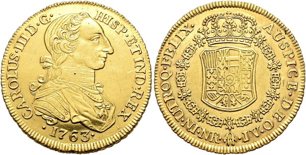 Goldmünze-Kolumbien-8-Escudos-Nuevo-Reino-VIA11606