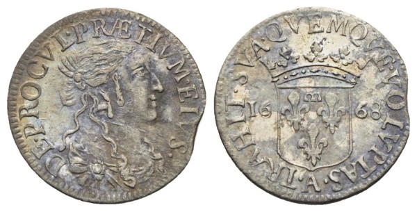 Münze-Italien-Arquata-Luigino-1668-VIA12526