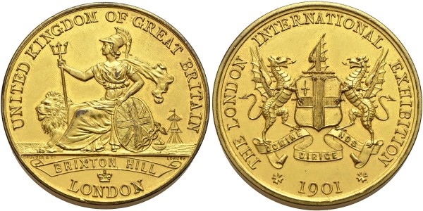 Münze-Großbritannien-Victoria-Medaille-London-International-Exhibition-1901-London-VIA11976