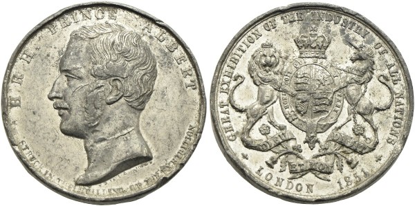 Medaille-Münze-Großbritannien-England-Victoria-Albert-Indusdrieausstelung-Taylor-VIA11676