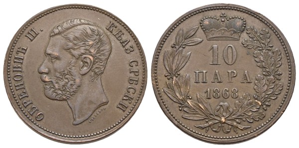 Münze-Serbien-Obrenovic-III-10-Para-1868-VIA11922