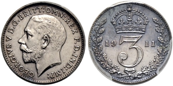 Münze-Großbritannien-Georg-V-3-Pence-1911-London-VIA12631