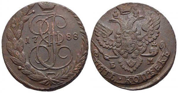 Münze-Russland-Katharina-II-5-Kopeken-Bitkin-VIA11298