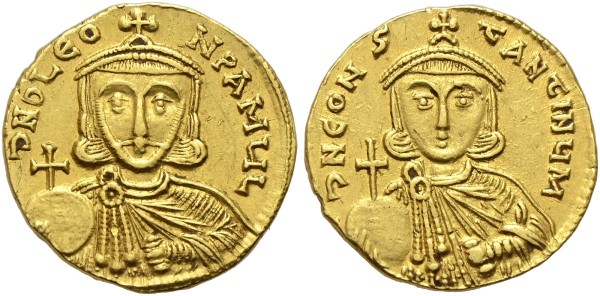 Münze-Byzanz-Leo-III-Solidus-725-741-Konstantinopel-VIA12525