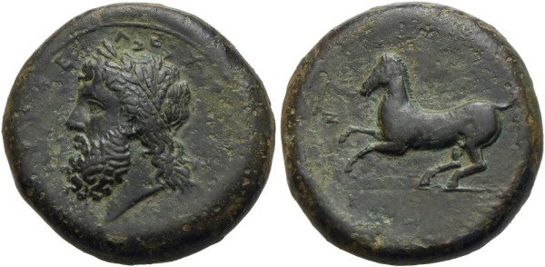 Münze-Sicilia-Syrakus-Timoleon-AE-Dilitron-339/338-334-v-Chr-Zeus-Eleuterios-VIA12561