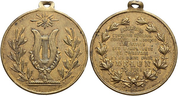 Münze-Frankreich-3-Republik-Melun-Medaille-1880-VIA12435