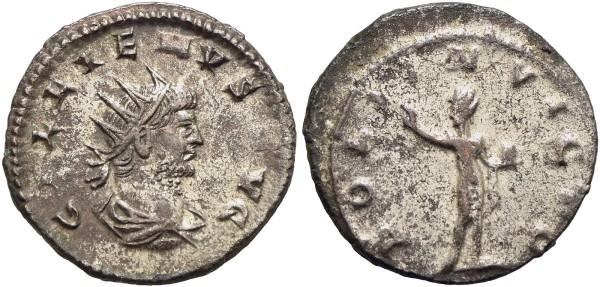 Münze-Antike-Rom-Gallienus-Antoninian-Sol-RIC-Antiochia-VIA11759