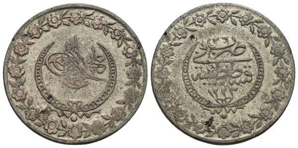 Münze-Türkei-Osmanisches-Reich-Mahmud-II-5-Piaster-1834-Konstantinopel-VIA12749