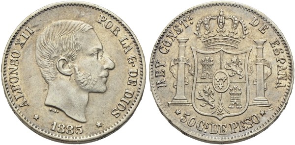 Münze-Philippinen-Spanisch-50-Centavos-VIA11563