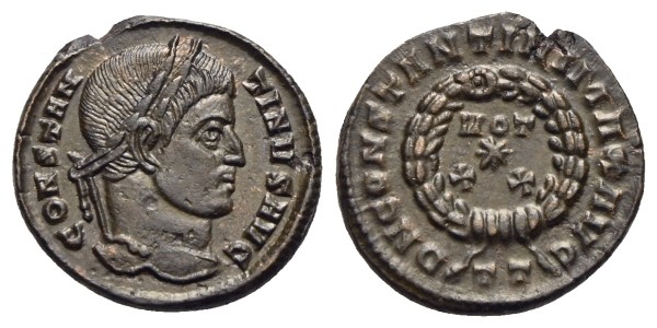 Münze-römische-Kaiserzeit-Constantinus-I-Centenionalis-320-321-Ticinum-VIA12890