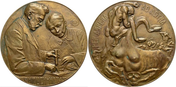 Münze-Deutschland-Japan-AE-Medaille-oJ-um-1910-Entwicklung-Asphenamin-VIA12657