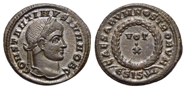 Münze-römische-Kaiserzeit-Constantinus-II-Centenionalis-321-Siscia-VIA12905