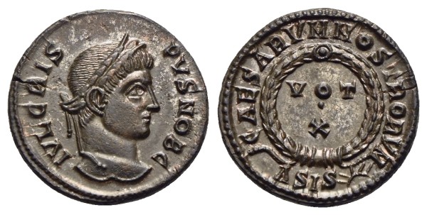 Münze-römische-Kaiserzeit-Crispus-Centenionalis-324-Siscia-VIA12901