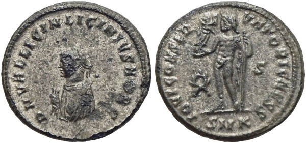 Münze-Antike-Rom-Licinius-II-Follis-Cyzicus-RIC-IOVI-VIA11742