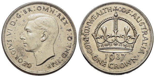 Münze-Australien-Georg-VI-Crown-1937-VIA11997