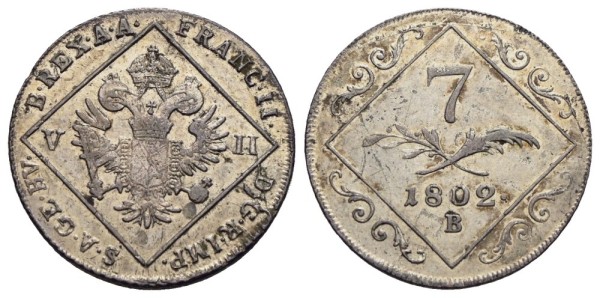 Münze-RDR-Franz-II-7-Kreuzer-1802-Wien-VIA12125