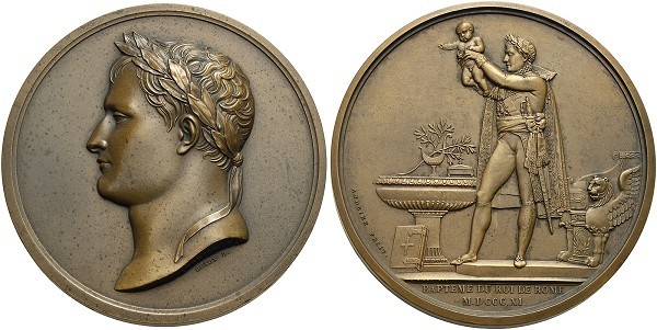 Münze-Frankreich-Napoleon-I-Medaille-1811-Taufe-Napoleons-Sohn-VIA12463