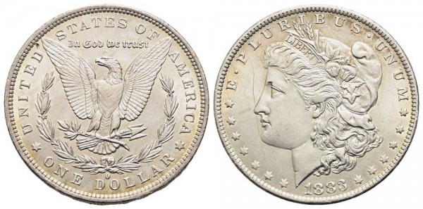 Weltmünze-USA-Dolla- 1883-VIA10595