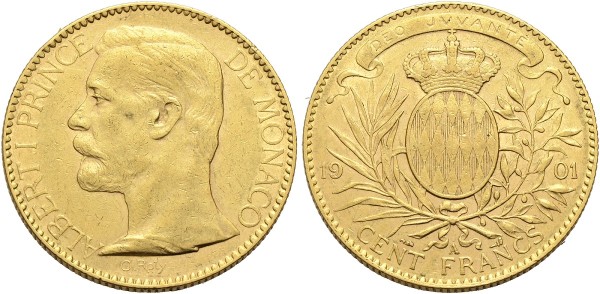Goldmünze-Monaco-Albert-100-Francs-VIA11386