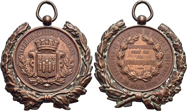 Münze-Frankreich-Chateau-Thierry-3-Republik-Medaille-1879-Concours-de-Manoeuvre-VIA12340