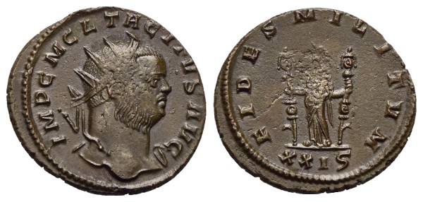 Münze-römische-Kaiserzeit-Tacitus-Antoninian-276-Rom-6-Offizin-VIA12883