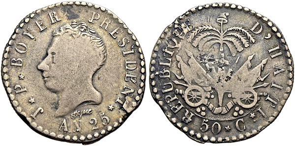 Münze-Haiti-50-Centimes-AN25-1828-VIA12267