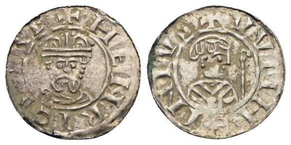 Münze-Niederlande-Utrecht-Wilhelm-und-Heinrich-III-Denar-oJ-VIA12651