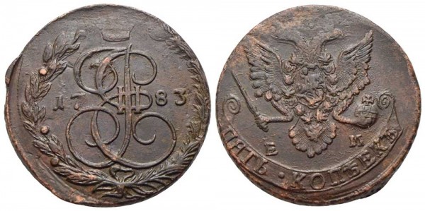 Münze-Russland-Katharina-II-5-Kopeken-Bitkin-VIA11293
