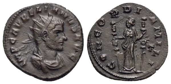 Münze-römische-Kaiserzeit-Aurelianus-Antoninian-271-Siscia-VIA12882