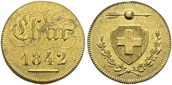 Münze-Medaille-Schweiz-Graubünden-Chur-Schützenfest-VIA11479