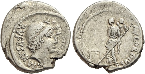 Münze-Römische-Republik-Cordius-Rufus-Denar-46-v-Chr-Rom-VIA12396