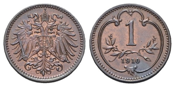 Münze-Kaiserreich-Österreich-Franz-Joseph-I-Heller-1910-Wien-VIA12966