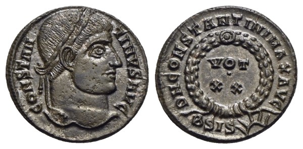 Münze-römische-Kaiserzeit-Constantinus-I-Centenionalis-321-324-Siscia-VIA12898