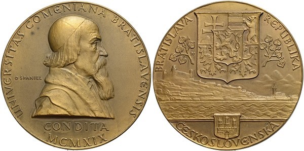 Münze-Tschechien-Republik-Medaille-1919-Komensky-Universität-VIA12464