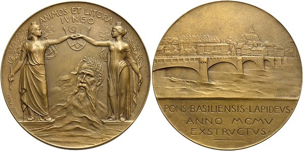 Münze-Schweiz-Basel-Medaille-1905-Rheinbrücke-VIA12310