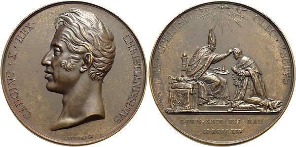 Münze-Frankreich-Karl-X-Medaille-1825-VIA12296