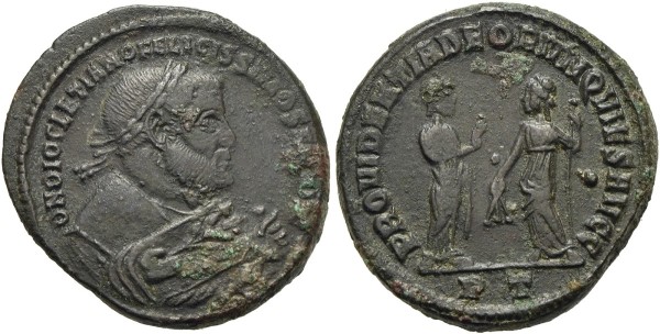 Münze-Antike-Diocletianus-Follis-Rom-Providentia-RIC-VIA11762